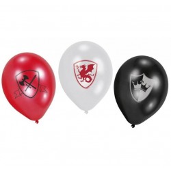 6 ballons en latex Chevalier