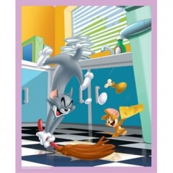 Puzzle 60 Pièces Tom et Jerry à la cuisine