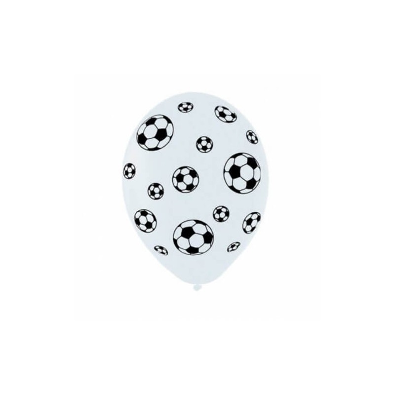 6 ballons en latex Football 6 ballons en latex Football - Décoration de fête