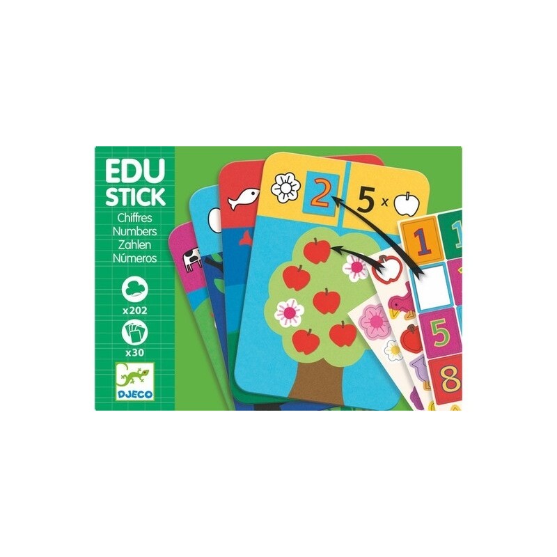 Edu stick 1, 2,3 Djeco - Jeu chiffres et calcul