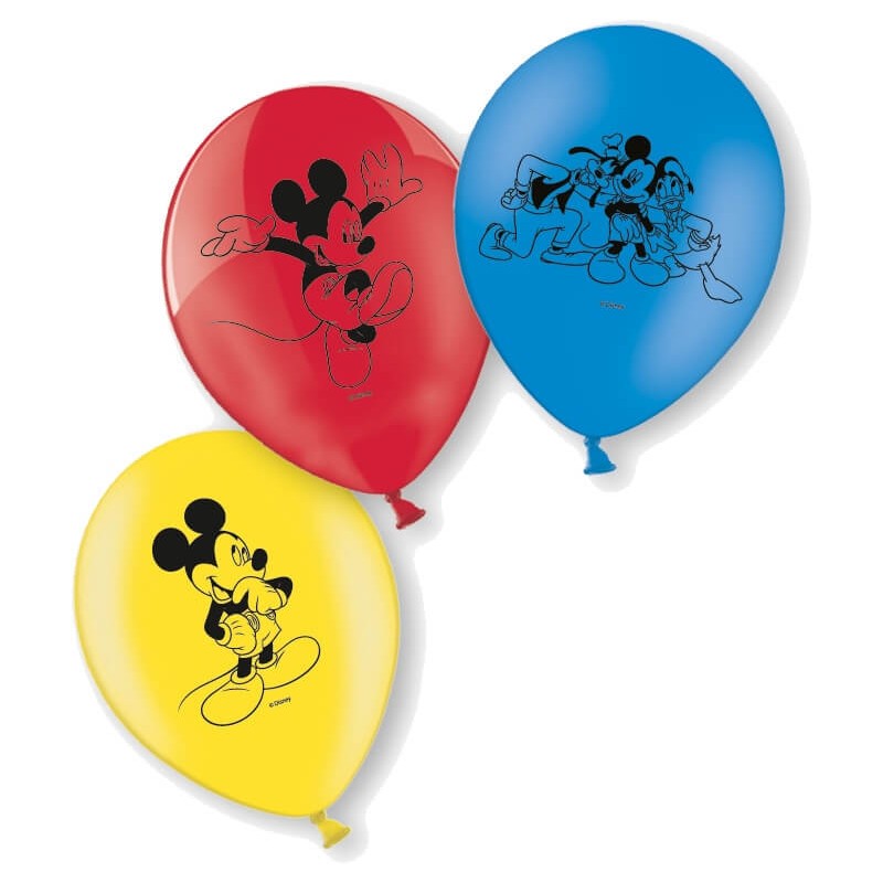 8 ballons en latex Mickey