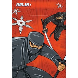 6 sacs cadeaux Ninja