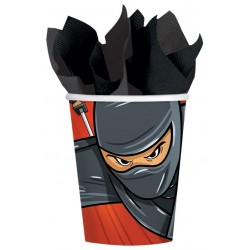 8 Gobelets carton Ninja