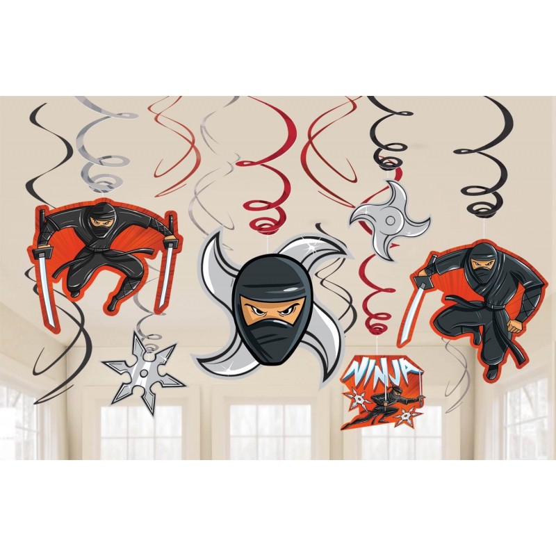 12 guirlandes Ninja à suspendre 12 guirlandes Ninja à suspendre