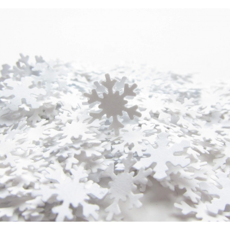 Confettis de table flocon de neige