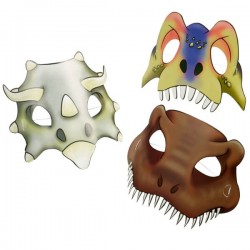8 Masques Dinosaures