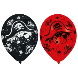 6 ballons d'anniversaire Little Pirate 27,5 cm