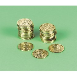 72 fausses pièces en or 