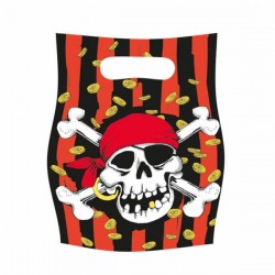 6 sacs cadeaux tete de mort...