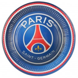 6 Assiettes PSG Football 23 cm