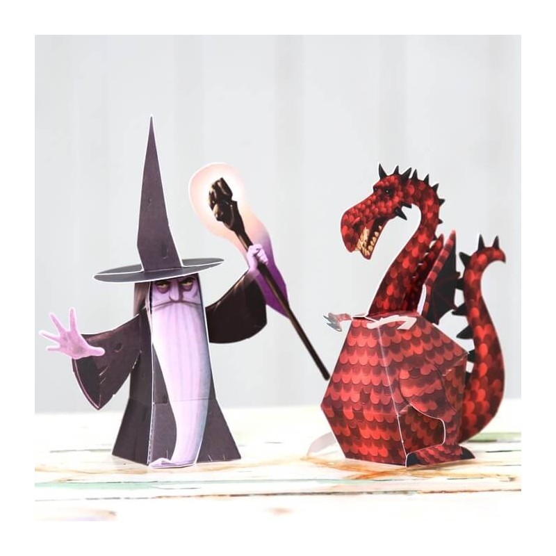 Paper toys - Dragons et Chimères