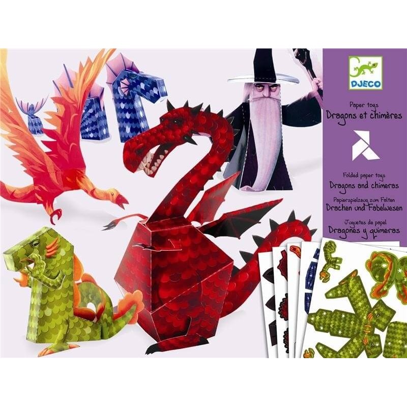 Paper toys - Dragons et Chimères