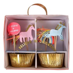 Kit cupcakes Licorne arc en ciel - Meri Meri