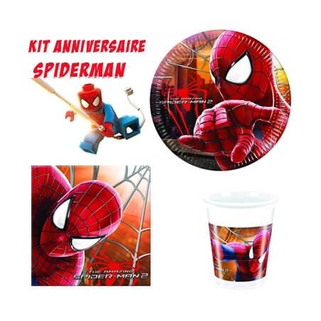 Kit Anniversaire Spiderman - Déco de fête