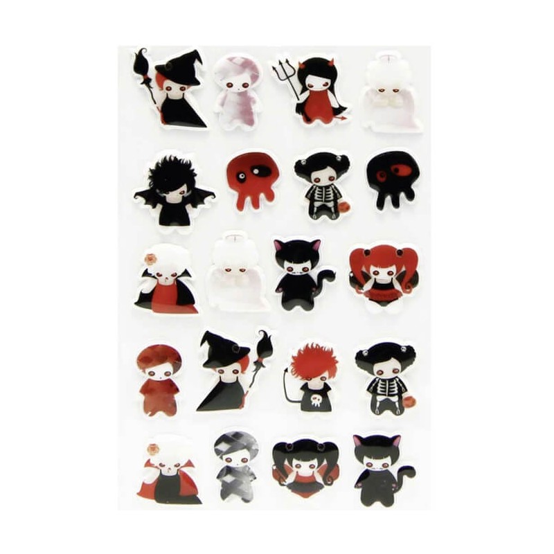 Stickers Halloween " petits démons "