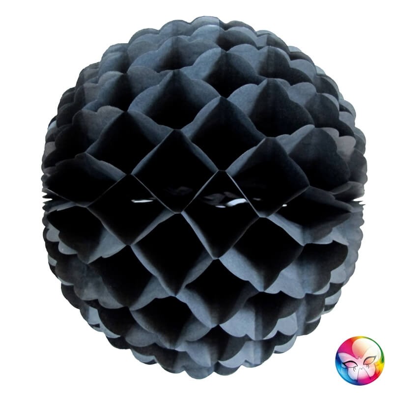 Boule alvéolée noire 32 cm