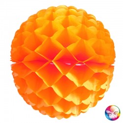 Boule papier alvéolé orange...