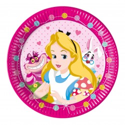 8 assiettes Alice au pays des merveilles