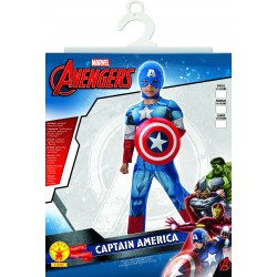 Déguisement luxe Captain America - Taille 3-4 ans