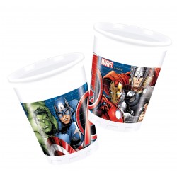 8 gobelets en plastique Avengers 