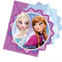 6 invitations Reine des...
