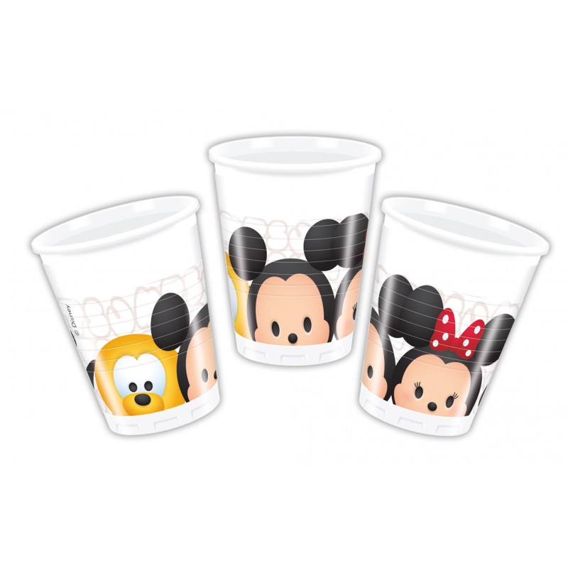 8 gobelets en plastique Tsum Tsum
