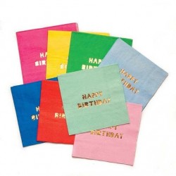 16 serviettes en papier...