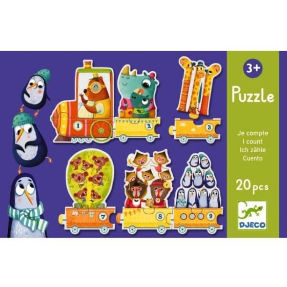 Puzzle Djeco Je compte - 20 pièces