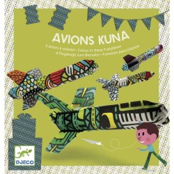 Avion à colorier kuna - Djeco