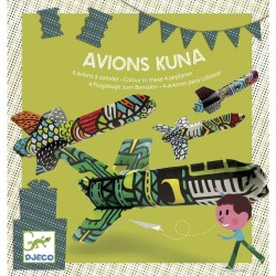 Avions à colorier kuna - Djeco