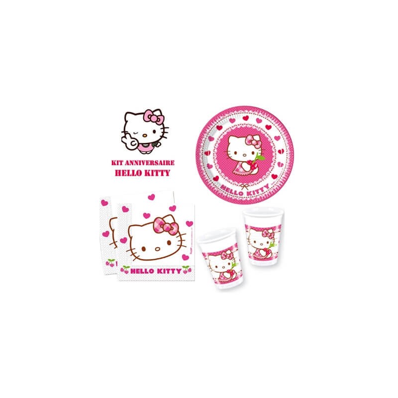 Kit deco anniversaire Hello Kitty