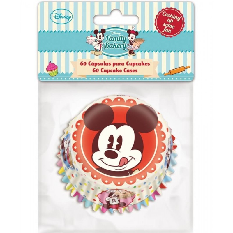 60 caissettes à cupcakes Mickey