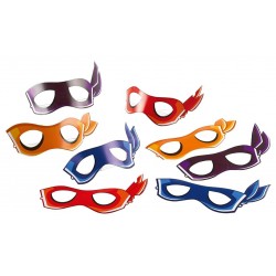 8 masques Tortue Ninja