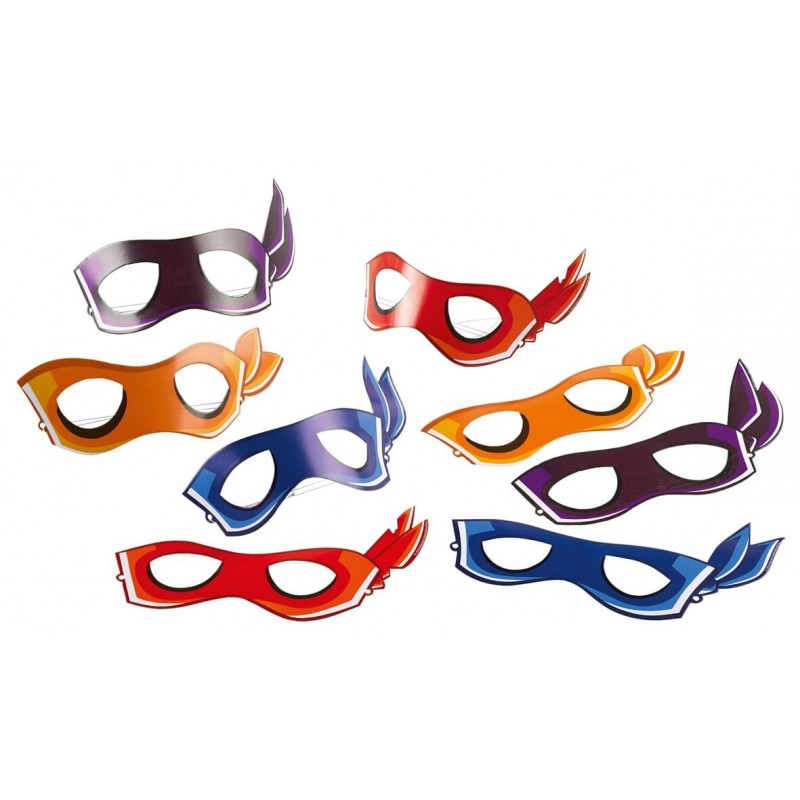 8 masques Tortue Ninja