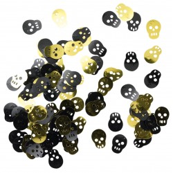 Confettis tete de mort pirate