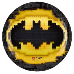 8 Assiettes en carton Lego Batman