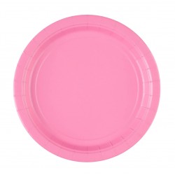 8 assiettes roses en carton...