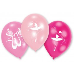 6 ballons en latex Danseuse...