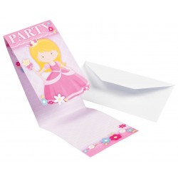 8 invitations Little Princesse