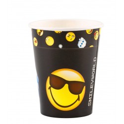 8 gobelets en carton Smiley