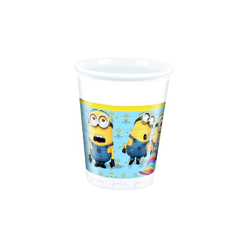 8 gobelets en plastique Minions 8 gobelets en plastique Minions