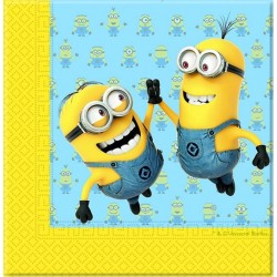 20 serviettes en papier Minions