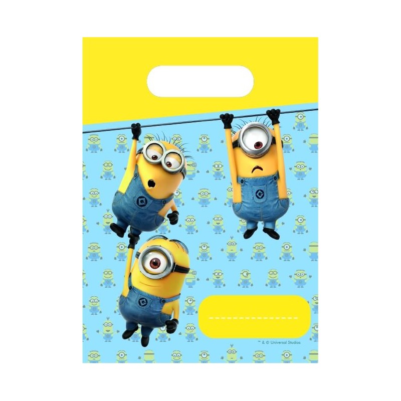 Lot de 6 sacs cadeaux Minions