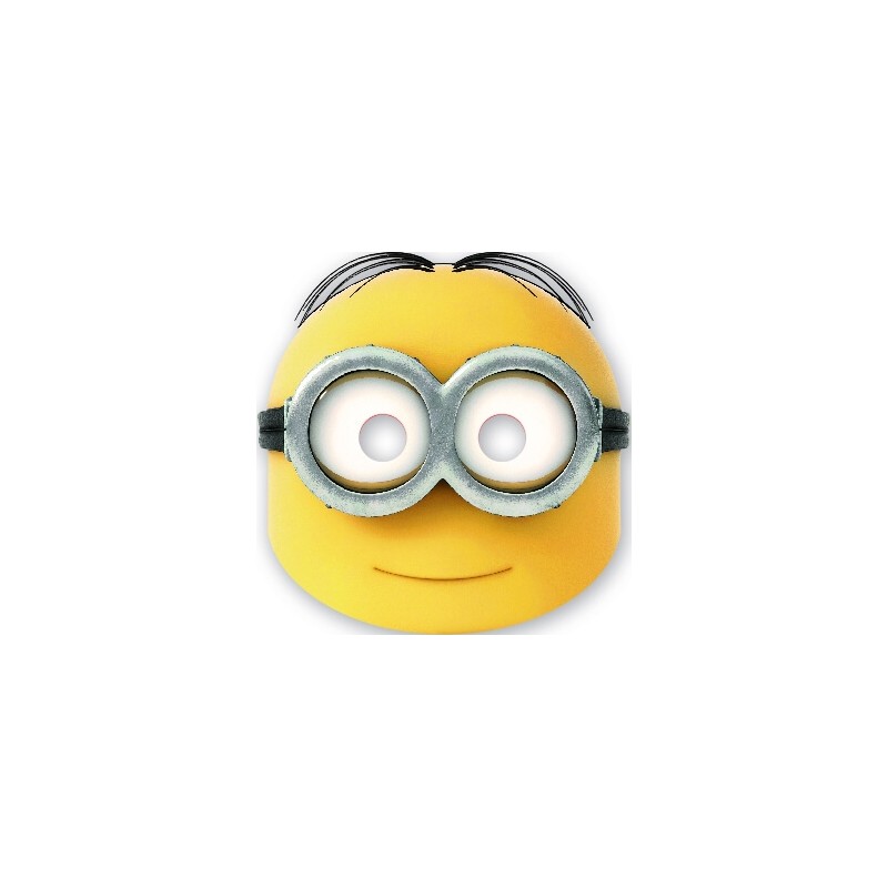 6 masques en carton "les Minions"