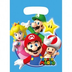 8 pochettes cadeaux Super Mario