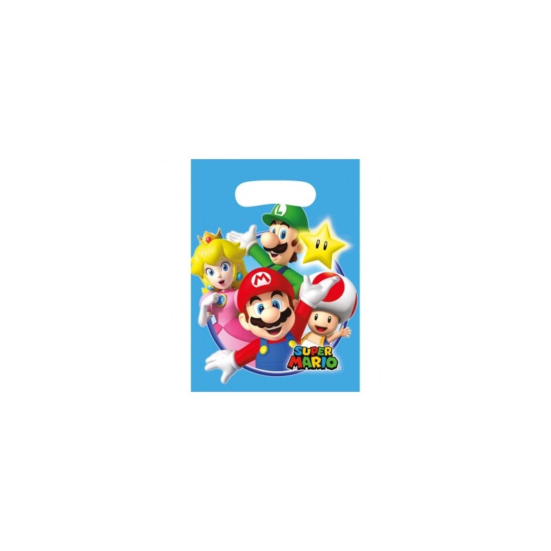 8 pochettes cadeaux Super Mario