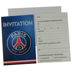 6 invitations anniversaire...