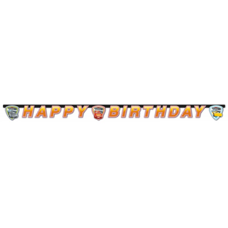 Guirlande Happy Birthday Cars 3