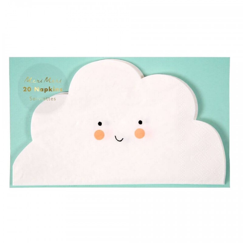 20 Serviettes en papier Nuage - Meri Meri