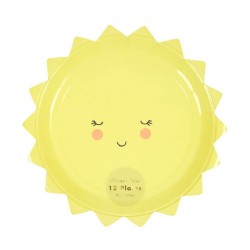 12 Petites assiettes Soleil...